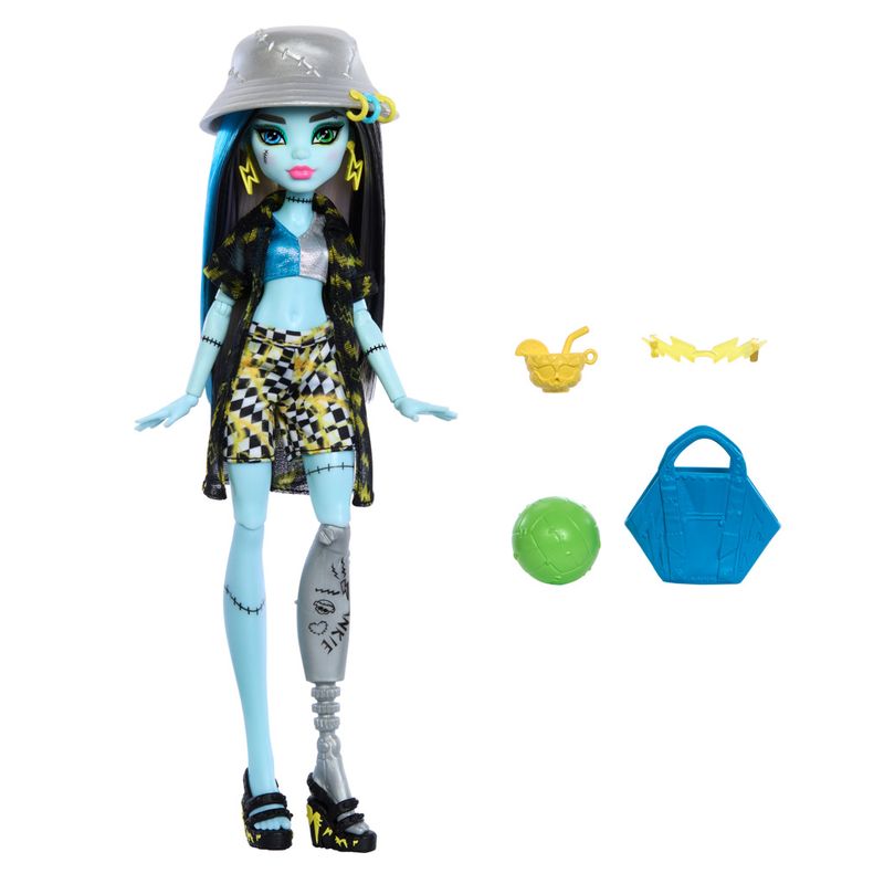 Boneca-Articulada-com-Acessorios---Monster-High---Ilha-do-Terror---Frankie-Stein---Mattel-4