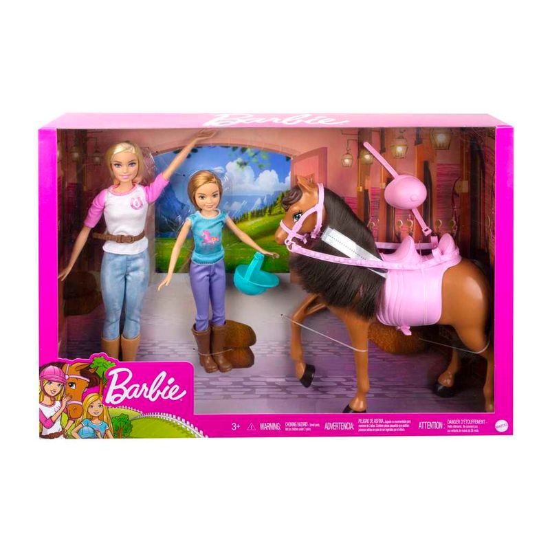 Conjunto-de-Bonecas-e-Figura---Barbie---Licoes-de-Montar-a-Cavalo-com-Stacie---Mattel-7