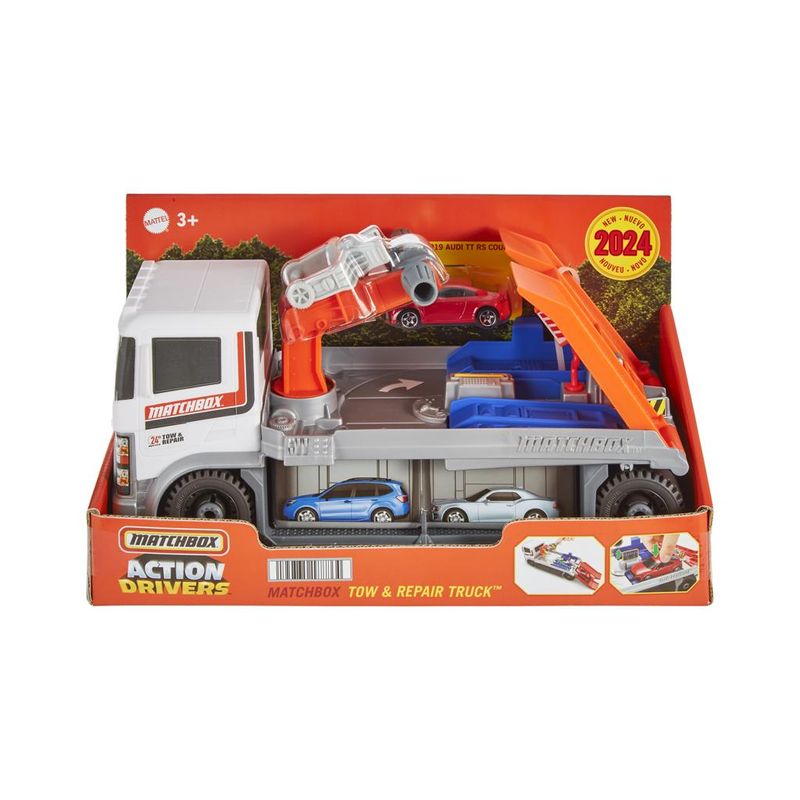 Conjunto-de-Carrinhos---Matchbox---Reboque-e-Reparo---Caminhao---Mattel-1