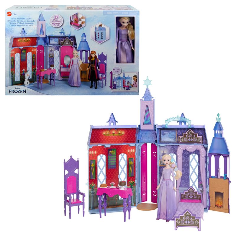 Castelo-Arendelle-E-Boneca-Elsa---Disney---Frozen-2----Lilas----Mattel-0