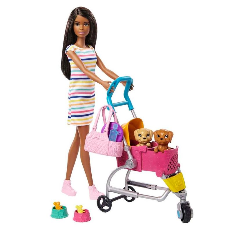 Conjunto-de-Boneca-com-Acessorios---Barbie---Passeio-com-Cachorrinho---Mattel-0