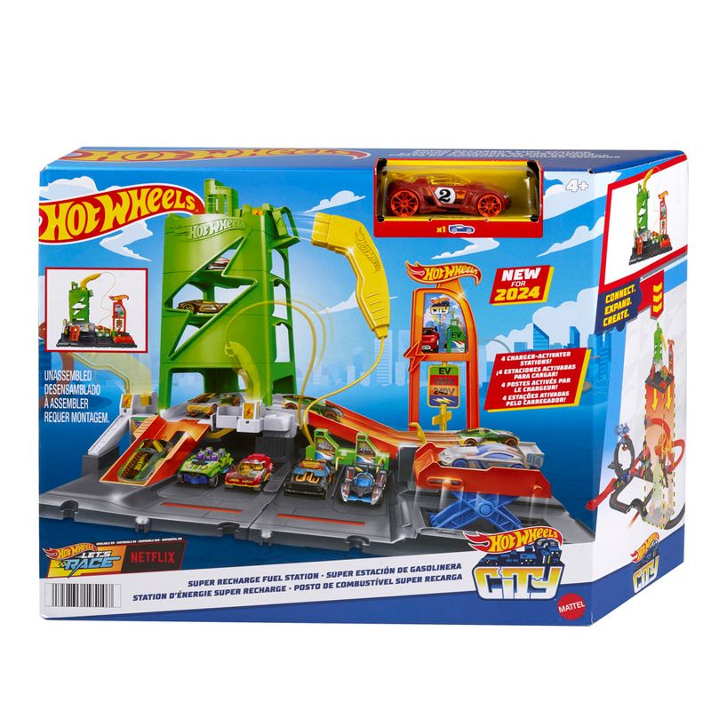 Conjunto-de-Pista-e-Carrinho---Hot-Wheels-City---Posto-de-Combustivel---Mattel-0