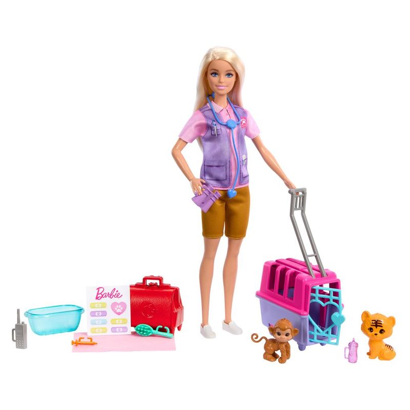 Conjunto-de-Boneca-com-Acessorios---Barbie---Resgate-de-Animais-da-Selva---Mattel-0