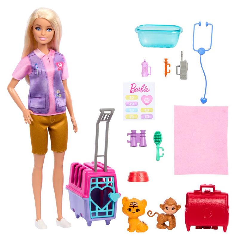 Conjunto-de-Boneca-com-Acessorios---Barbie---Resgate-de-Animais-da-Selva---Mattel-2