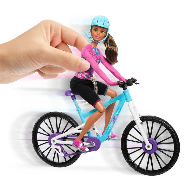 Conjunto-de-Boneca-Articulada-com-Mini-Veiculo---Barbie---Carro-e-Bike-Montanha---Mattel-4