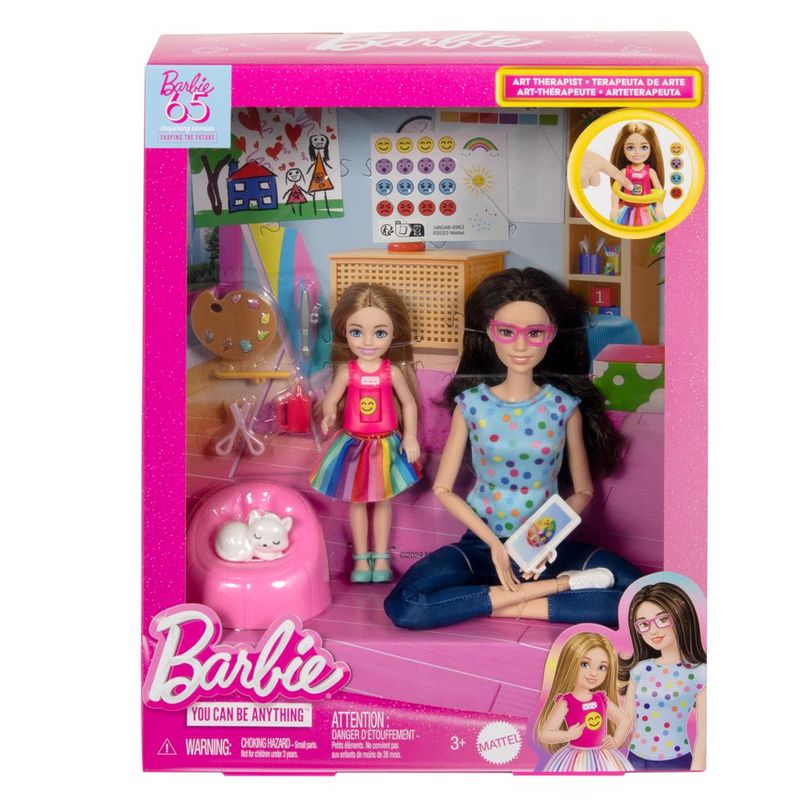 Conjunto-de-Bonecas-com-Acessorios---Barbie-Profissoes---Terapia-de-Arte---Mattel-1