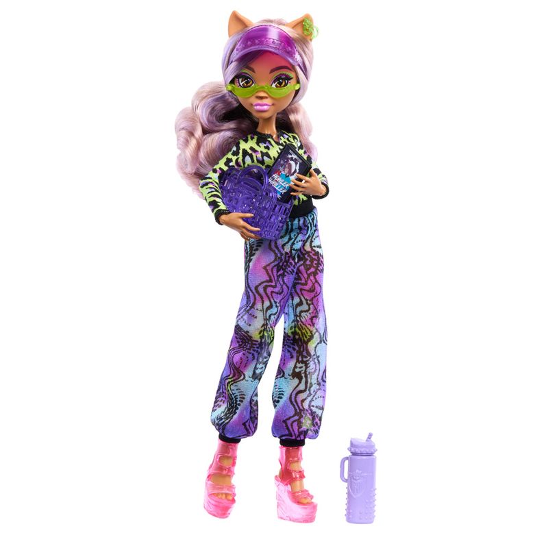 Boneca-Articulada-com-Acessorios---Monster-High---Ilha-do-Terror---Clawdeen---Mattel-0