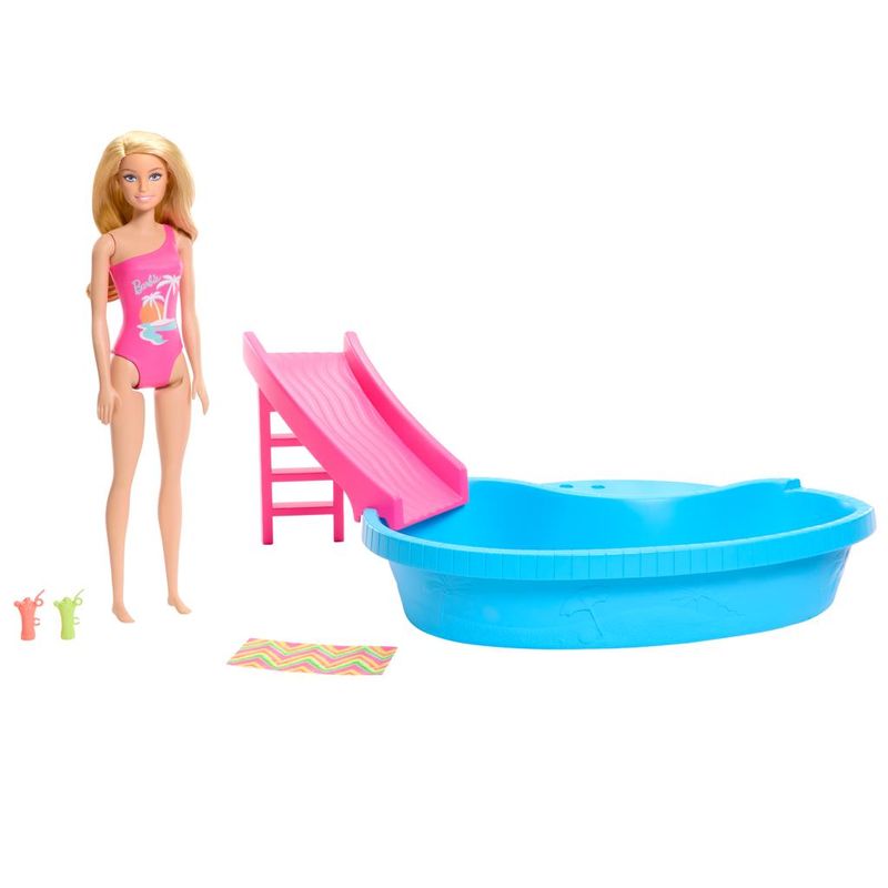 Conjunto-De-Boneca-E-Acessorios---Barbie---Piscina---Mattel-0