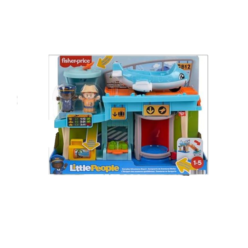 Conjunto-De-Mini-Bonecos-E-Acessorios---Little-People---Aventuras-No-Aeroporto---Mattel-1