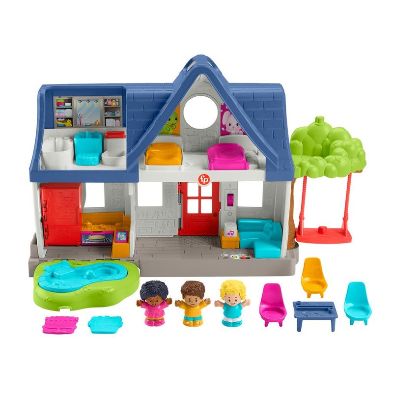 Playset-Infantil-Interativo---Fisher-Price---Little-People---Casinha-dos-Amigos-0