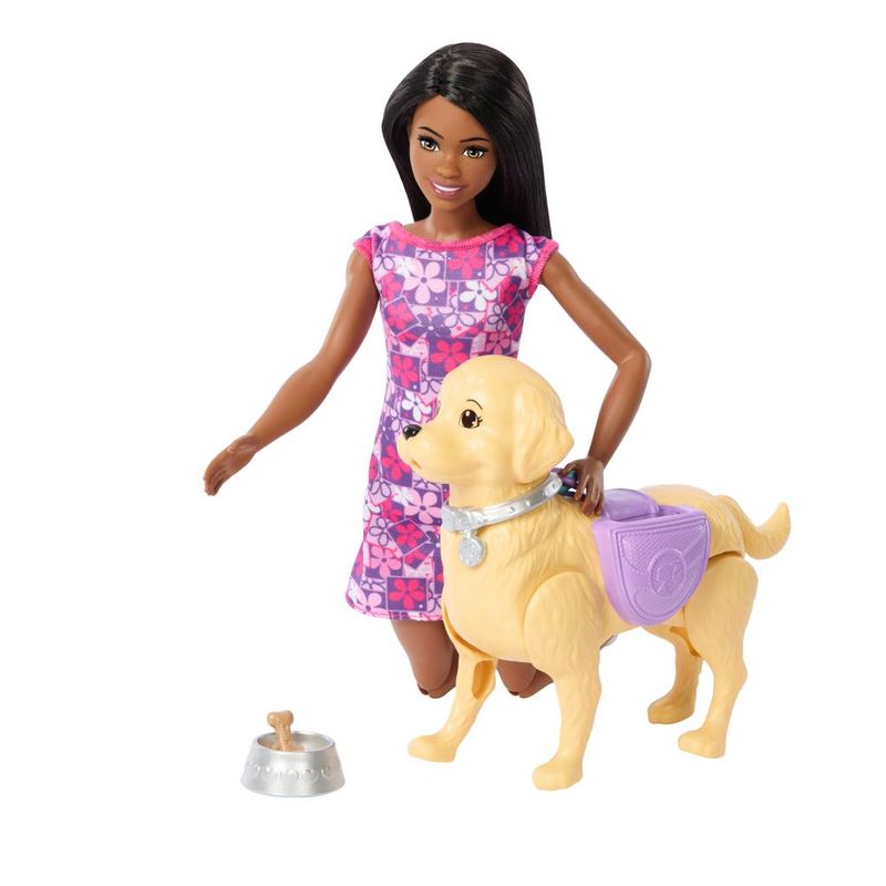 Conjunto-de-Boneca-Articulada-e-Mini-Figura---Barbie---Brooklyn---Passeio-de-Cachorrinho---Mattel-1