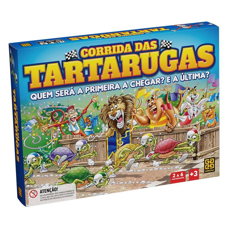 Jogo-de-Tabuleiro---Corrida-das-Tartarugas---De-2-a-6-Jogadores---Grow-0