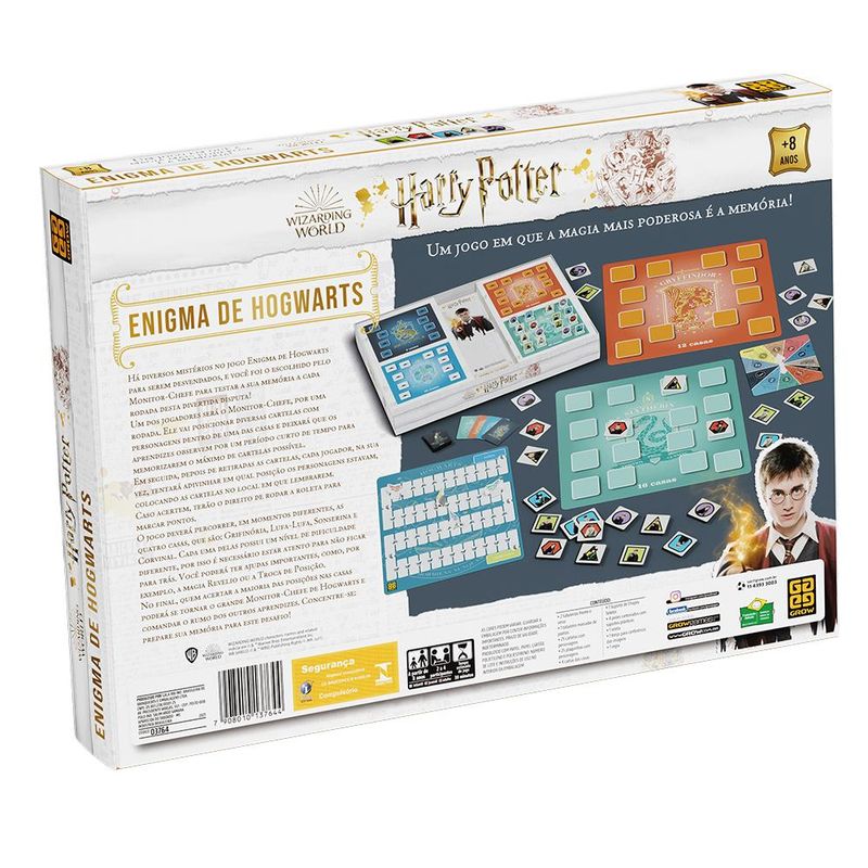 Jogo-de-Tabuleiro---Enigma-de-Hogwarts---Harry-Potter---2-a-4-Jogadores---Grow-1