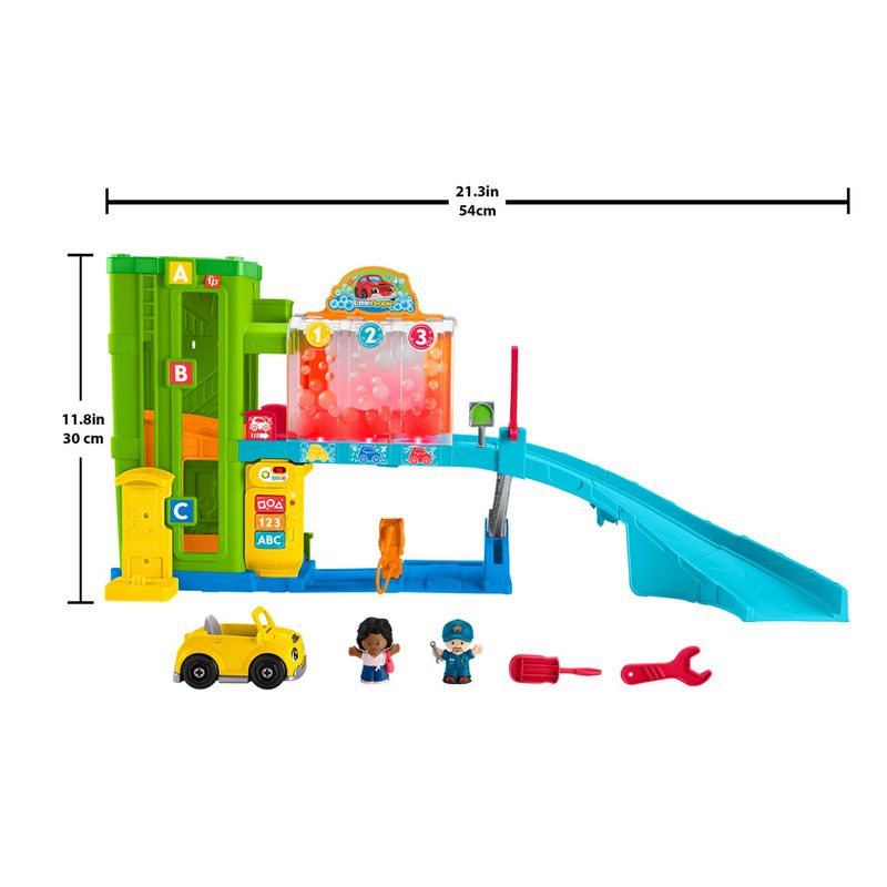 Jouet Little People – Véhicule Miniature Grande Ville Wheelies – Pour Enfants 18 Mois Et + – 61 Cm De Long – Piles Non Incluses