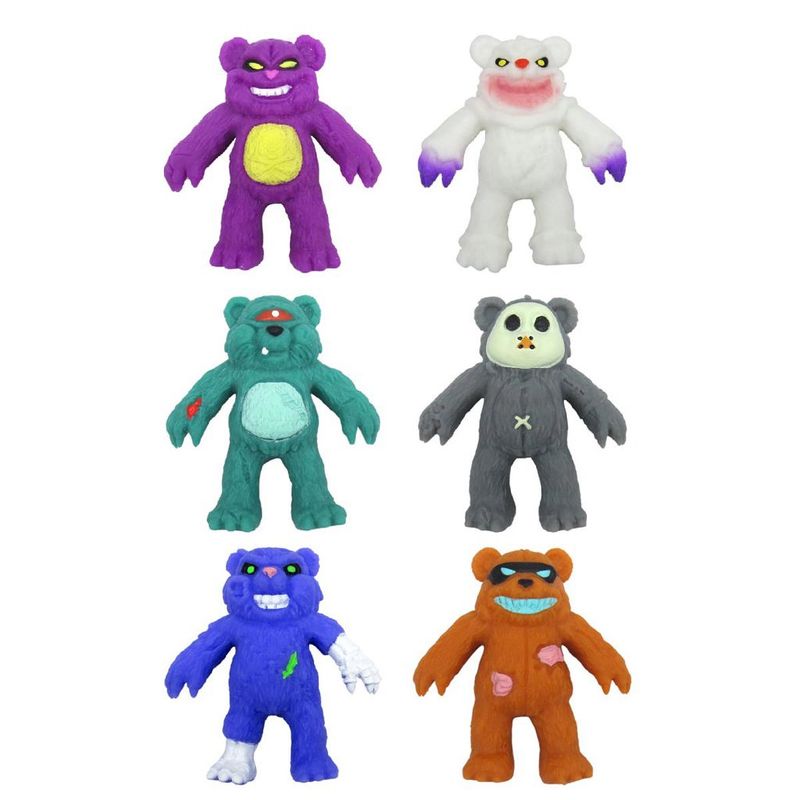 Conjunto De Figuras Elásticas - Stretchapalz - Evil Bear Conjunto De Figuras Elásticas - Stretchapalz - Evil Bear