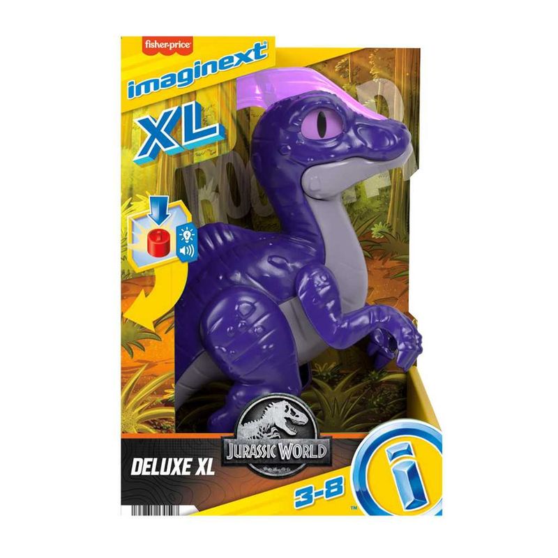 Figura-De-Acao---Imaginext---Jurassic-World---Dinossauro-Parasaurolofos---Roxo---Mattel-1