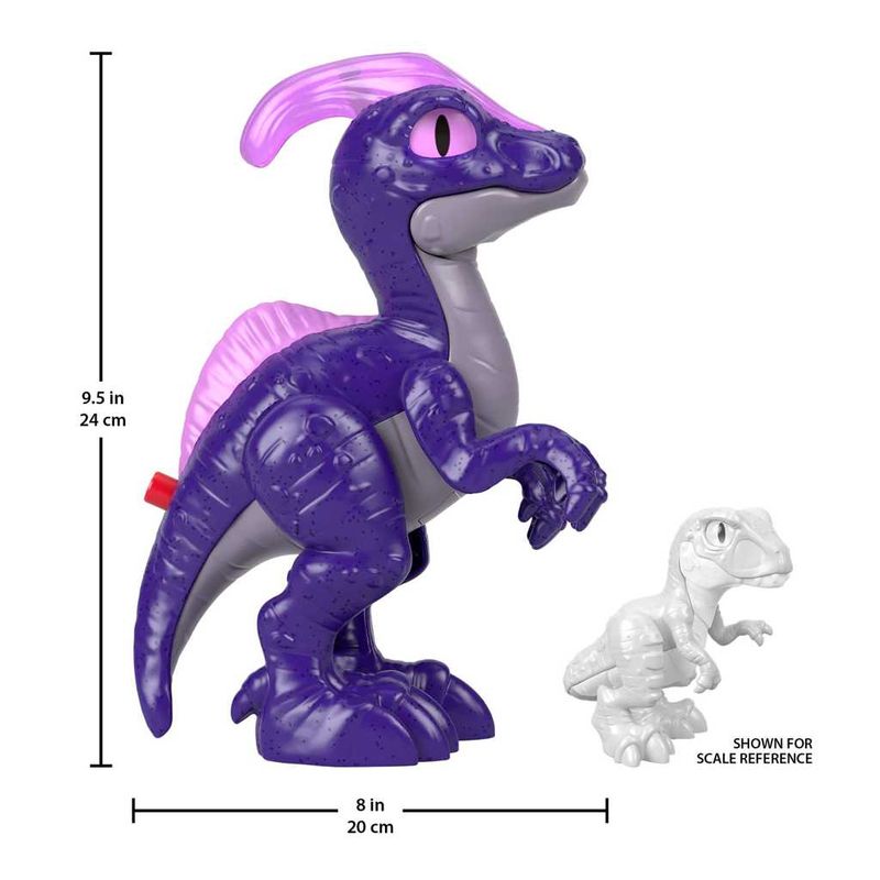 Figura-De-Acao---Imaginext---Jurassic-World---Dinossauro-Parasaurolofos---Roxo---Mattel-3