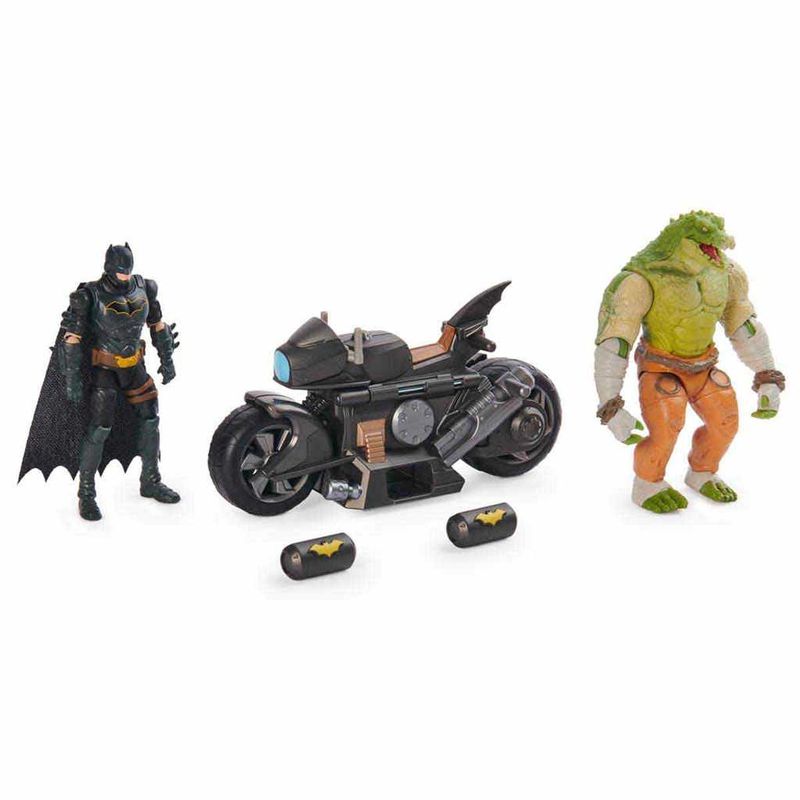 Mini-Veiculo-e-Figura---Pack-De-Batalha---Batciclo-E-Crocodilo---Batman---Sunny-4