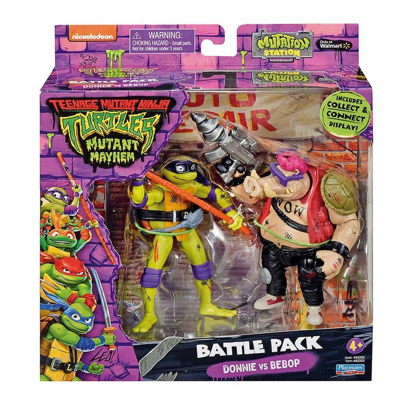 Figura-de-Acao---Tartarugas-Ninja---Pack-Bem-Vs-Mal---Donatello-Vs-Bebop---Sunny---1