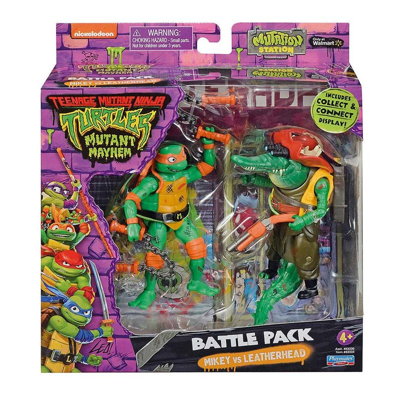 Figura-de-Acao---Tartarugas-Ninja---Pack-Bem-Vs-Mal---Michelangelo-X-Leatherhead---Sunny---0