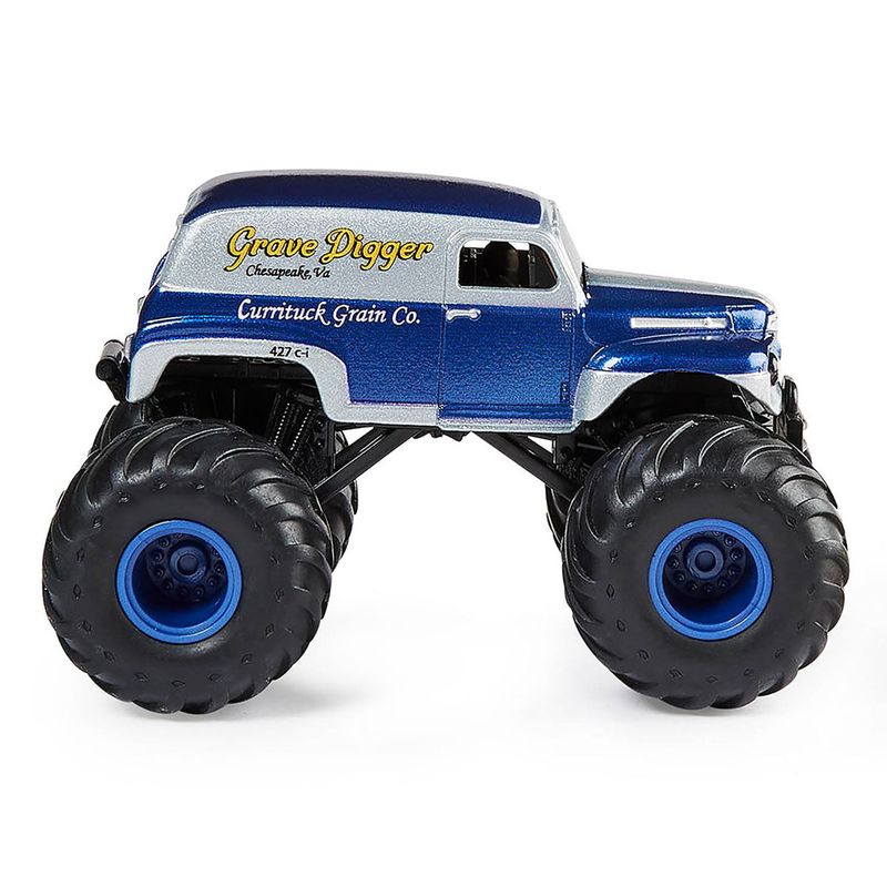 Carrinho-Miniatura---Monster-Jam---Die-Cast-Truck-Grave-Digger---Sunny---Azul-0