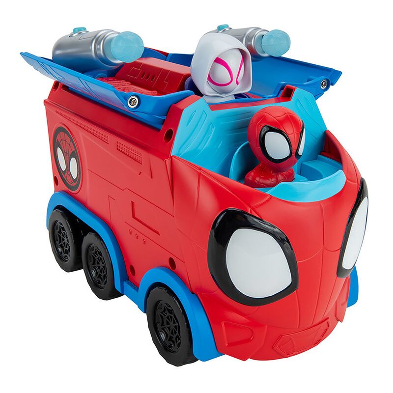 Conjunto-de-Carrinho-com-Bonecos---Disney-Junior---Spidey---Transportador-de-Teia-Giratorio---Sunny-1