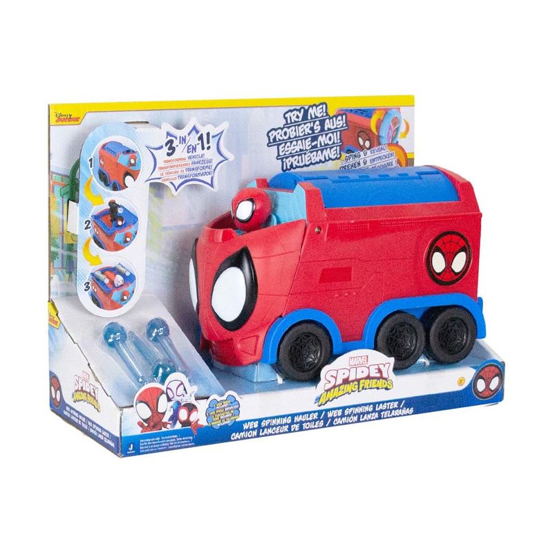 Conjunto-de-Carrinho-com-Bonecos---Disney-Junior---Spidey---Transportador-de-Teia-Giratorio---Sunny-7