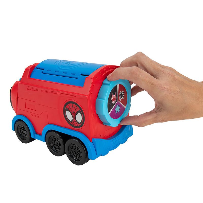 Conjunto-de-Carrinho-com-Bonecos---Disney-Junior---Spidey---Transportador-de-Teia-Giratorio---Sunny-8