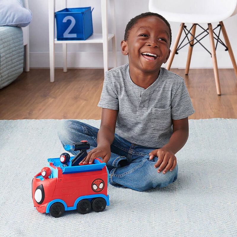 Conjunto-de-Carrinho-com-Bonecos---Disney-Junior---Spidey---Transportador-de-Teia-Giratorio---Sunny-9