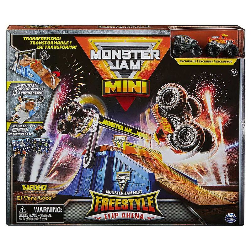 Conjunto-de-Pista-e-Mini-Carrinhos---Monster-Jam---Mini-Flip---Max-D-e-El-Toro-Loco---Sunny-4