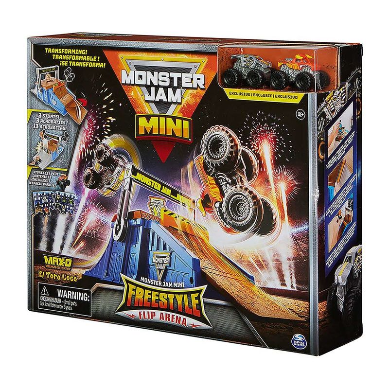 Conjunto-de-Pista-e-Mini-Carrinhos---Monster-Jam---Mini-Flip---Max-D-e-El-Toro-Loco---Sunny-5