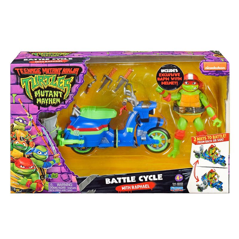 Conjunto-de-Veiculo-com-Figura---Tartarugas-Ninja--Caos-Mutante---Raphael---Sunny-1