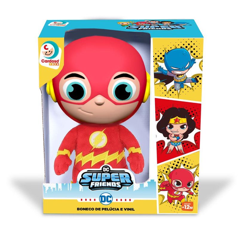 Boneco-De-Pelucia-E-Vinil---DC-Comics---Super-Friends---Flash---Vermelho---Cardoso-1