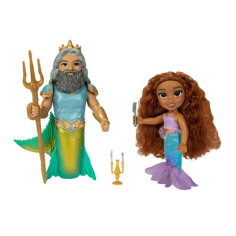 Conjunto-de-Figuras-e-Acessorios---Disney---A-Pequena-Sereia---Ariel-e-Rei-Tritao---Sunny-0