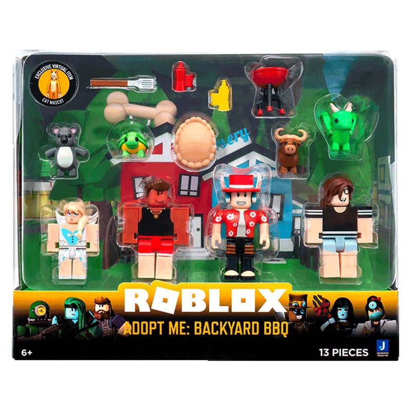 Conjunto de Mini Figuras Roblox Adopt Me Backyard BBQ 6 Figuras Sunny Ri Happy