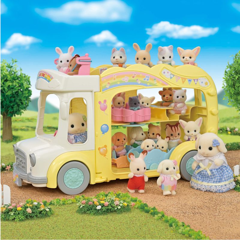 Sylvanian-Families---Onibus-Arco-iris-Jardim-da-Infancia---Epoch-4