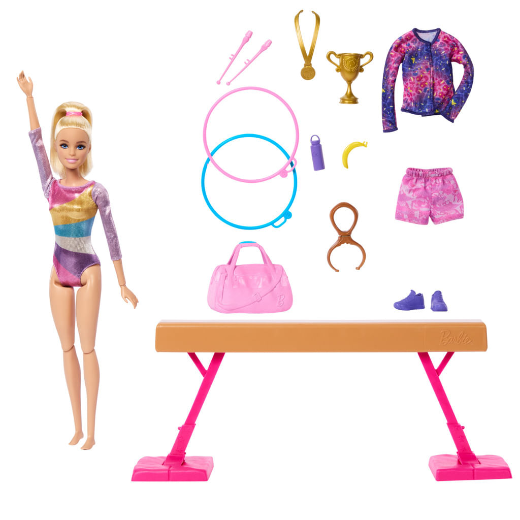 Barbie articulada gimnasta online