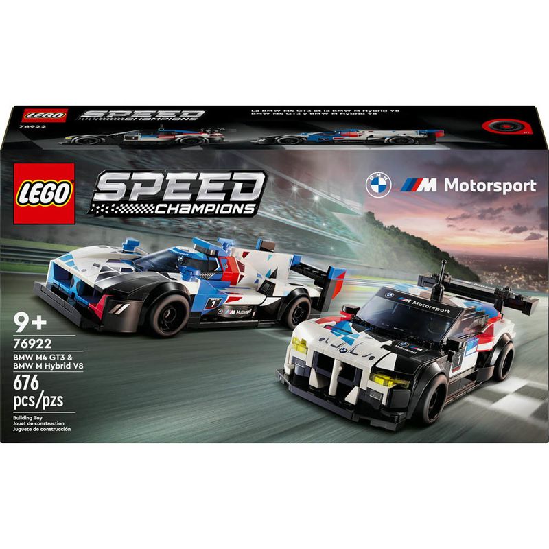 LEGO---Speed-Champions---Carros-de-Corrida-Bmw-m4-GT3-e-Bmw-M-Hybrid-V8---76922-0