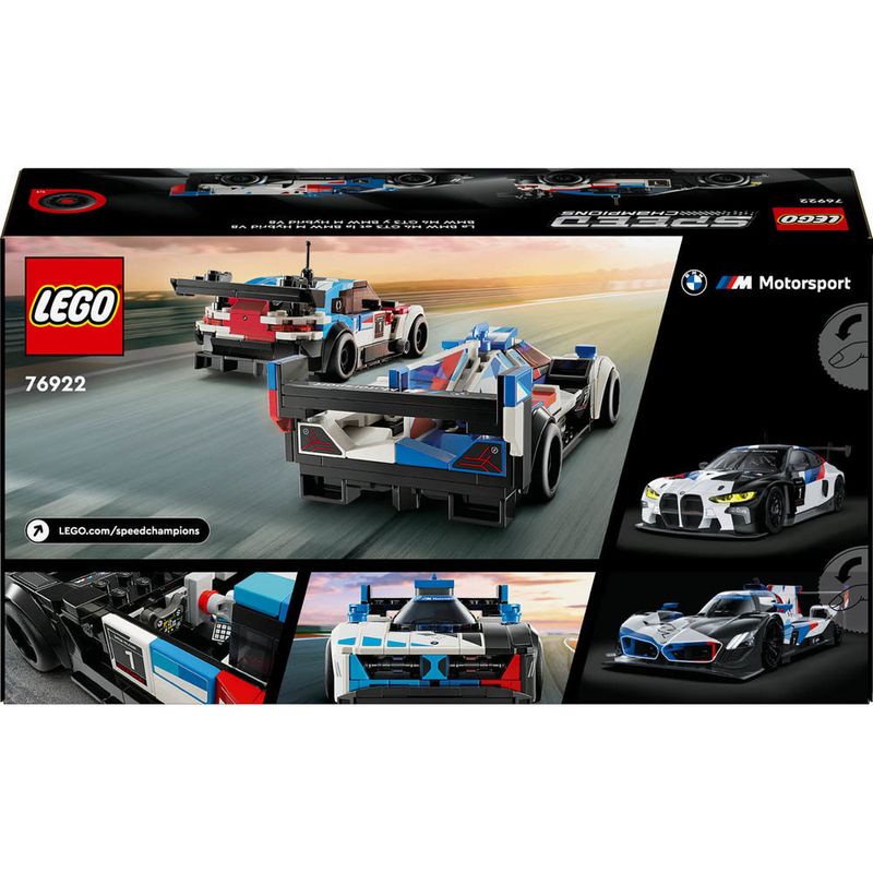 LEGO---Speed-Champions---Carros-de-Corrida-Bmw-m4-GT3-e-Bmw-M-Hybrid-V8---76922-1