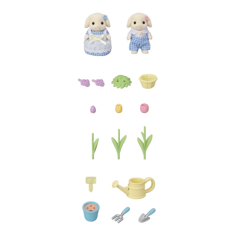 Sylvanian-Families---Jardinagem-Irma---Irmao-Coelhos---Epoch-2