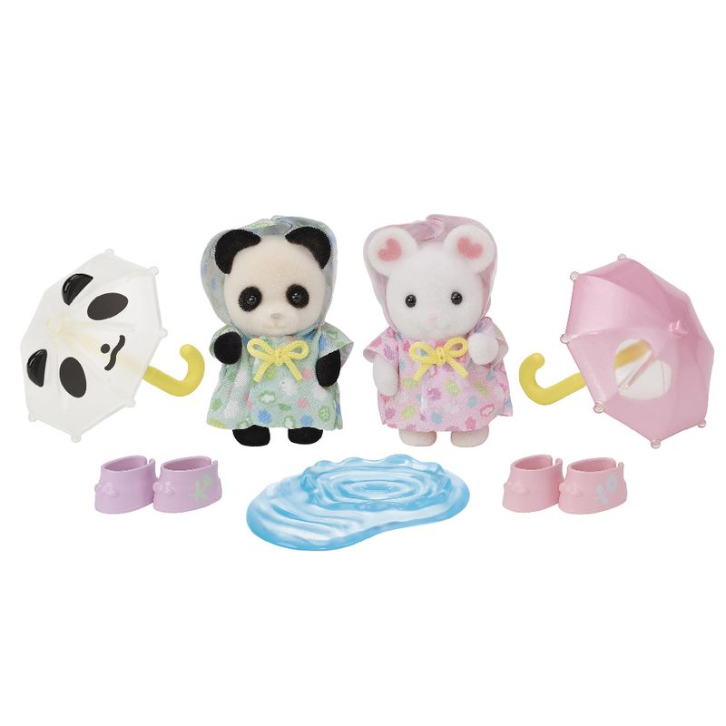 Sylvanian-Families---Amigos-Do-Jardim-De-Infancia---Caminhando-Na-Chuva---Epoch-1