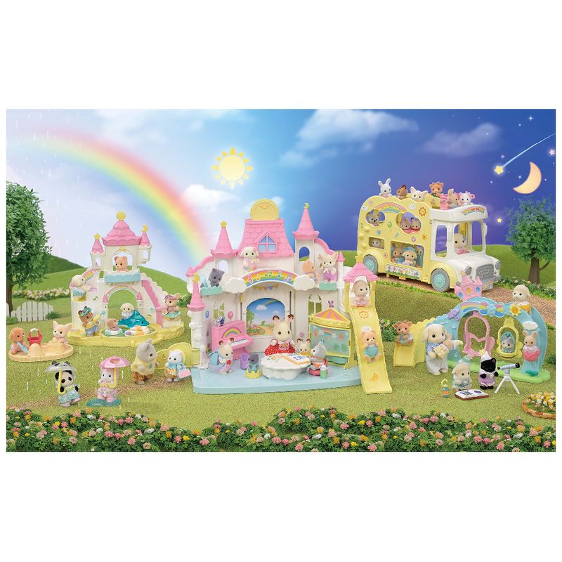 Sylvanian-Families---Amigos-Do-Jardim-De-Infancia---Caminhando-Na-Chuva---Epoch-3