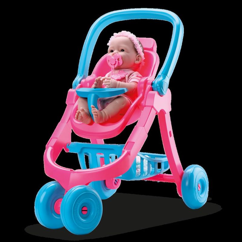 Carrinho-De-Bonecas---Rosa---Divertoys-0