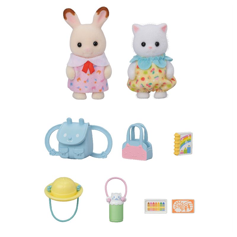 Sylvanian-Families---Amigos-do-Jardim-da-Infancia---Creme-e-Ryan---Epoch-2