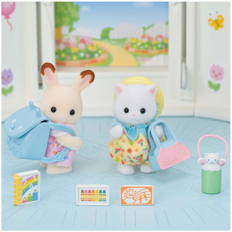 Sylvanian-Families---Amigos-do-Jardim-da-Infancia---Creme-e-Ryan---Epoch-4