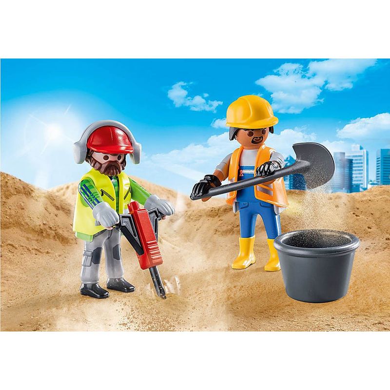 Mini-Figuras---Duopack---Trabalhadores-da-Construcao---Playmobil---Sunny-1