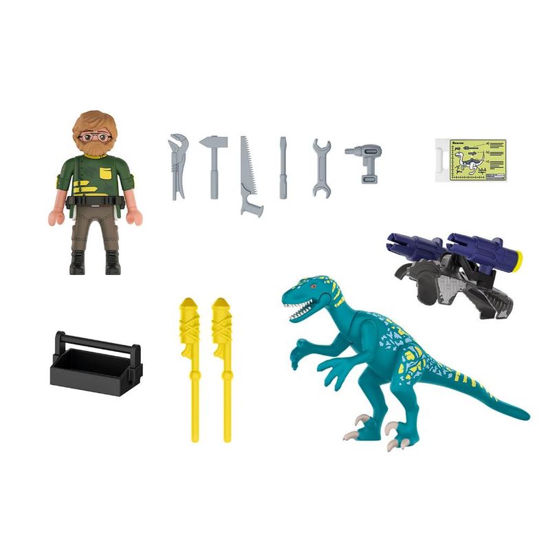 Playmobil---Deinonychus--Pronto-Para-A-Batalha---Dinos---2588---Sunny-7