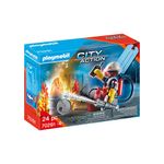 Mini-Figuras---Gift-Set---Bombeiros---Playmobil---Sunny-0