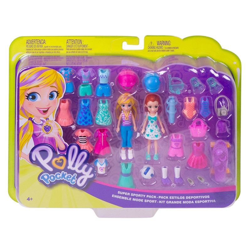 Conjunto-de-Mini-Bonecas-com-Acessorios---Polly-Pocket---Moda-Esportiva---Mattel-1