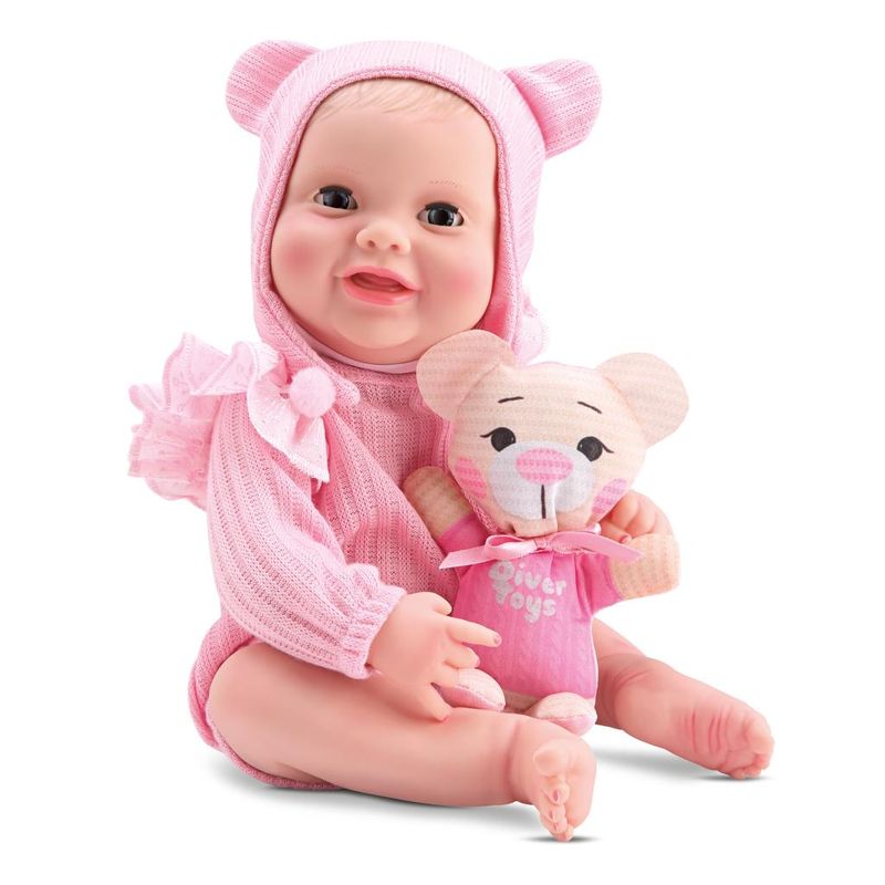 Boneca-Bebe---New-Born---Unique-Collection-Body---Rosa---Divertoys-0